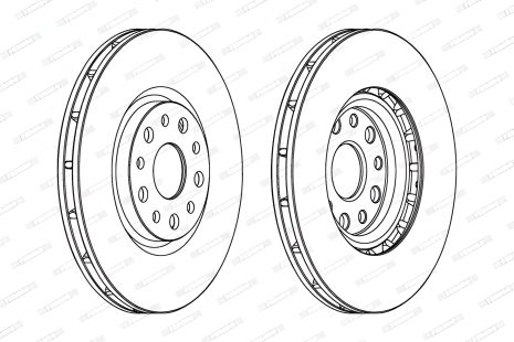 Гальмівний диск для ALFA ROMEO, FERODO (DDF1449)
