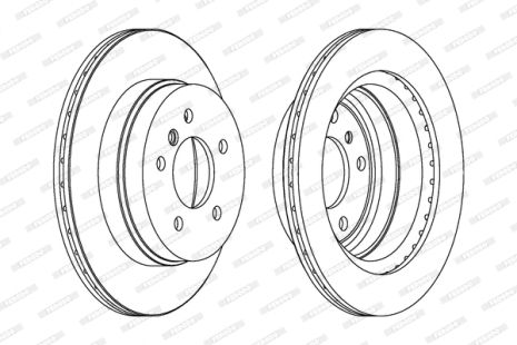 Диск тормозной BMW 1, BMW X1, BMW 3, FERODO (DDF1697)