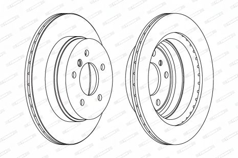 Диск тормозной для BMW 1, BMW X1, BMW 3, FERODO (DDF1697)