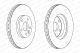Тормозной диск FERODO DDF1567C для LAND ROVER, FORD S-MAX и VOLVO XC70