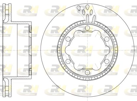 Професійний диск гальмівний MERCEDES-BENZ SPRINTER, VW CRAFTER, ROAD HOUSE (6103610)