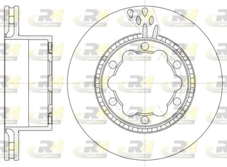 Диск тормозной MERCEDES-BENZ SPRINTER, VW CRAFTER, ROAD HOUSE (6103610)