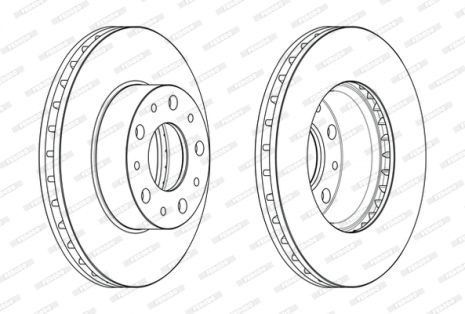 Диск тормозной FIAT DUCATO, PEUGEOT BOXER, FERODO (DDF2659)