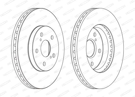 Гальмівний диск для LEXUS ES, TOYOTA PREVIA, TOYOTA HIGHLANDER, FERODO (DDF1446C) Гальмівний диск для LEXUS ES, TOYOTA PREVIA, TOYOTA HIGHLANDER, FERODO (DDF1446C)