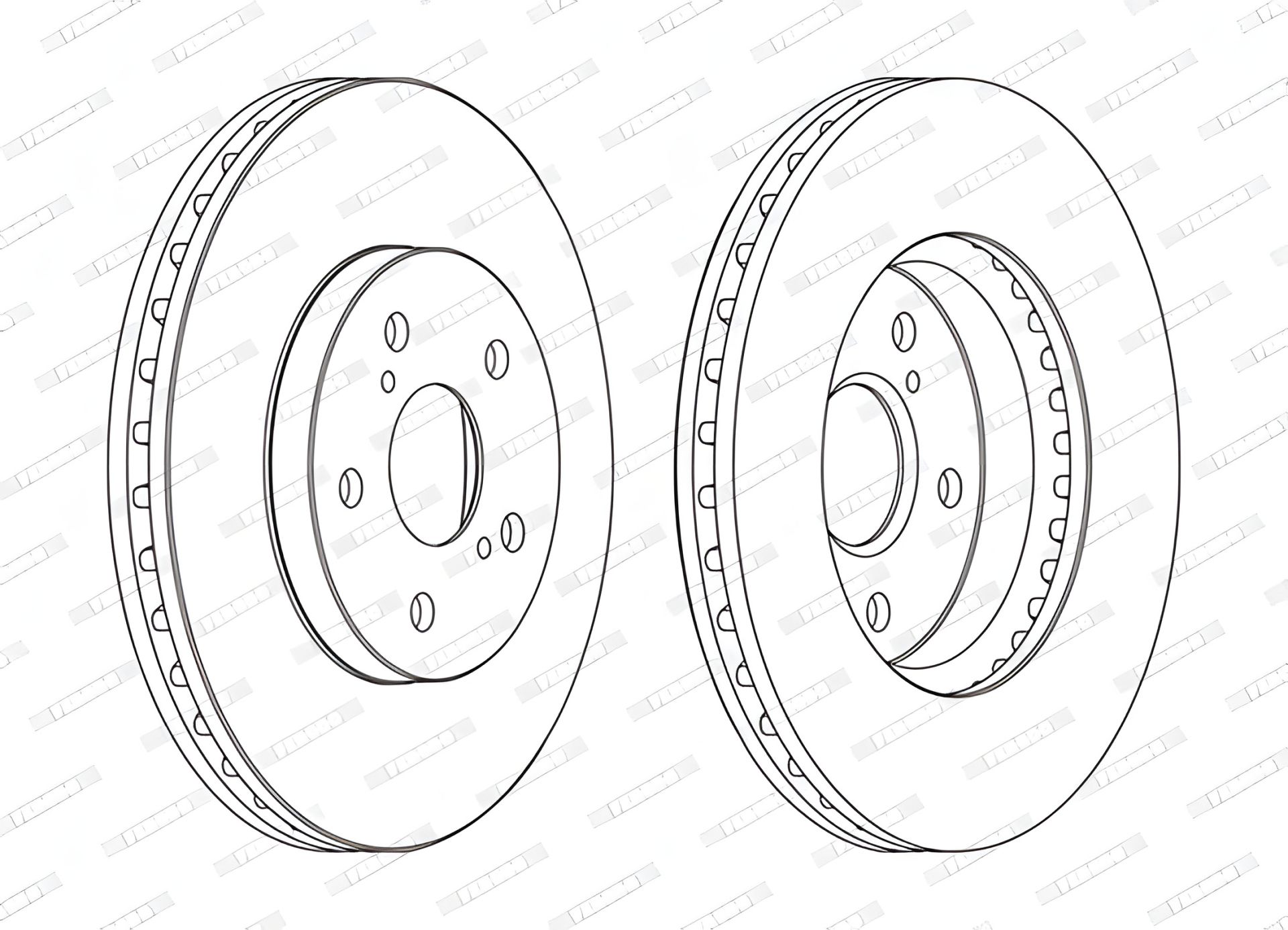 Гальмівний диск для LEXUS ES, TOYOTA PREVIA, TOYOTA HIGHLANDER, FERODO (DDF1446C) Гальмівний диск для LEXUS ES, TOYOTA PREVIA, TOYOTA HIGHLANDER, FERODO (DDF1446C)