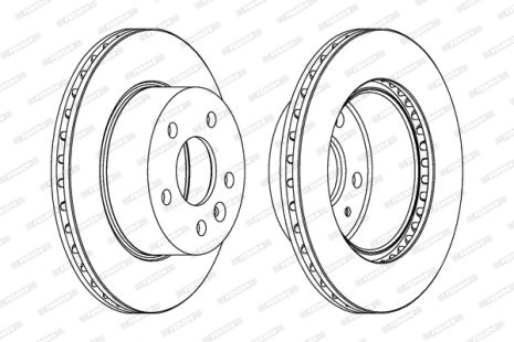 Диск гальмівний MERCEDES-BENZ V-CLASS, MERCEDES-BENZ VITO, FERODO (DDF860)