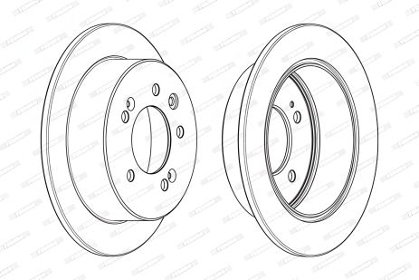 Тормозной диск HYUNDAI ELANTRA, FERODO (DDF2005C) Тормозной диск HYUNDAI ELANTRA, FERODO (DDF2005C)