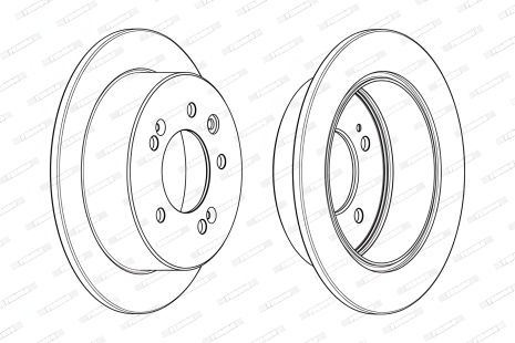 Гальмівний диск HYUNDAI ELANTRA, FERODO (DDF2005C) Гальмівний диск HYUNDAI ELANTRA, FERODO (DDF2005C)