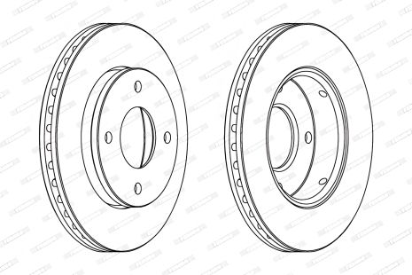 Гальмівний диск для MITSUBISHI COLT, SMART FORFOUR, FERODO (DDF1621) Гальмівний диск для MITSUBISHI COLT, SMART FORFOUR, FERODO (DDF1621)