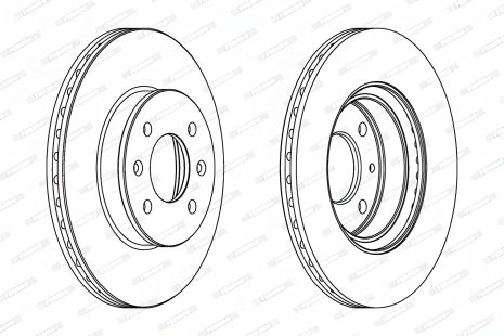Гальмівний диск Hyundai Getz - Ferodo (DDF1636)