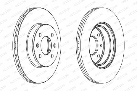Гальмівний диск Hyundai Getz - Ferodo (DDF1636)