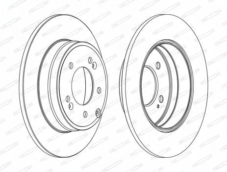 Тормозной диск для KIA OPTIMA, HYUNDAI GRANDEUR, HYUNDAI SONATA, FERODO (DDF1787C) Тормозной диск для KIA OPTIMA, HYUNDAI GRANDEUR, HYUNDAI SONATA, FERODO (DDF1787C)