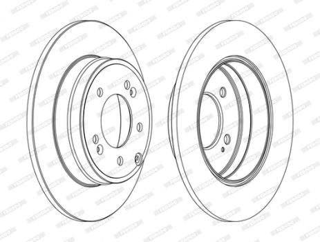 Диск гальмівний KIA OPTIMA, HYUNDAI GRANDEUR, HYUNDAI SONATA, FERODO (DDF1787C)