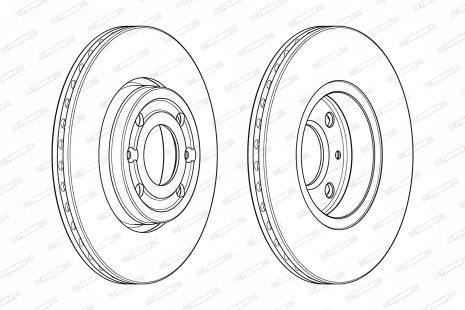 Гальмівний диск LADA XRAY, MERCEDES-BENZ CITAN, DACIA DOKKER, FERODO (DDF1978)