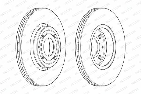 Гальмівний диск LADA XRAY, MERCEDES-BENZ CITAN, DACIA DOKKER, FERODO (DDF1978)