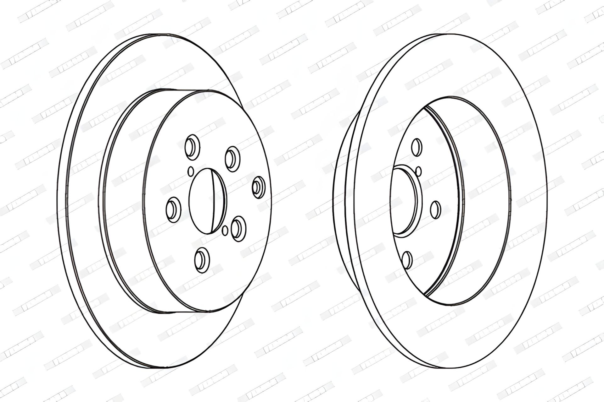 Диск гальмівний TOYOTA AVENSIS, FERODO (DDF1406C) Диск гальмівний TOYOTA AVENSIS, FERODO (DDF1406C)