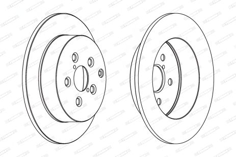 Гальмівний диск TOYOTA AVENSIS, FERODO (DDF1406) Гальмівний диск TOYOTA AVENSIS, FERODO (DDF1406)