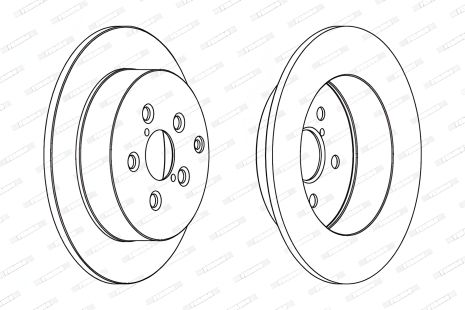 Гальмівний диск TOYOTA AVENSIS, FERODO (DDF1406) Гальмівний диск TOYOTA AVENSIS, FERODO (DDF1406)