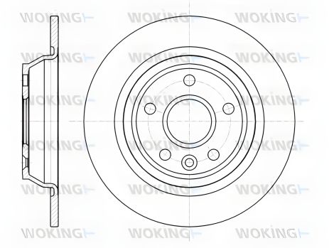 Гальмівний диск LAND ROVER, VOLVO S60, FORD GALAXY, WOKING (D6116700) Гальмівний диск LAND ROVER, VOLVO S60, FORD GALAXY, WOKING (D6116700)