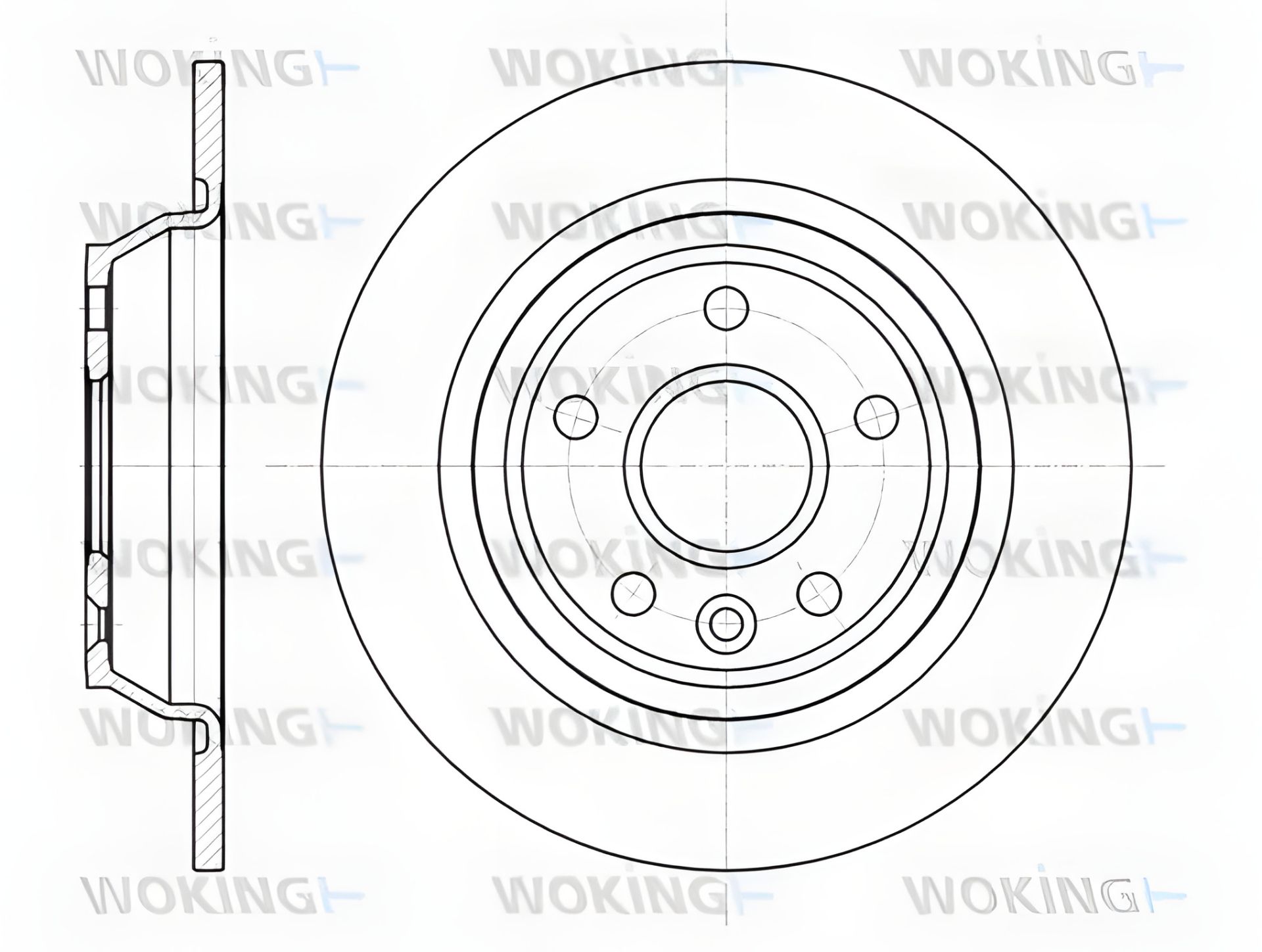 Гальмівний диск LAND ROVER, VOLVO S60, FORD GALAXY, WOKING (D6116700) Гальмівний диск LAND ROVER, VOLVO S60, FORD GALAXY, WOKING (D6116700)