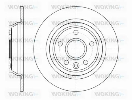 Диск гальмівний LAND ROVER, VOLVO S60, FORD GALAXY, WOKING (D6116700)