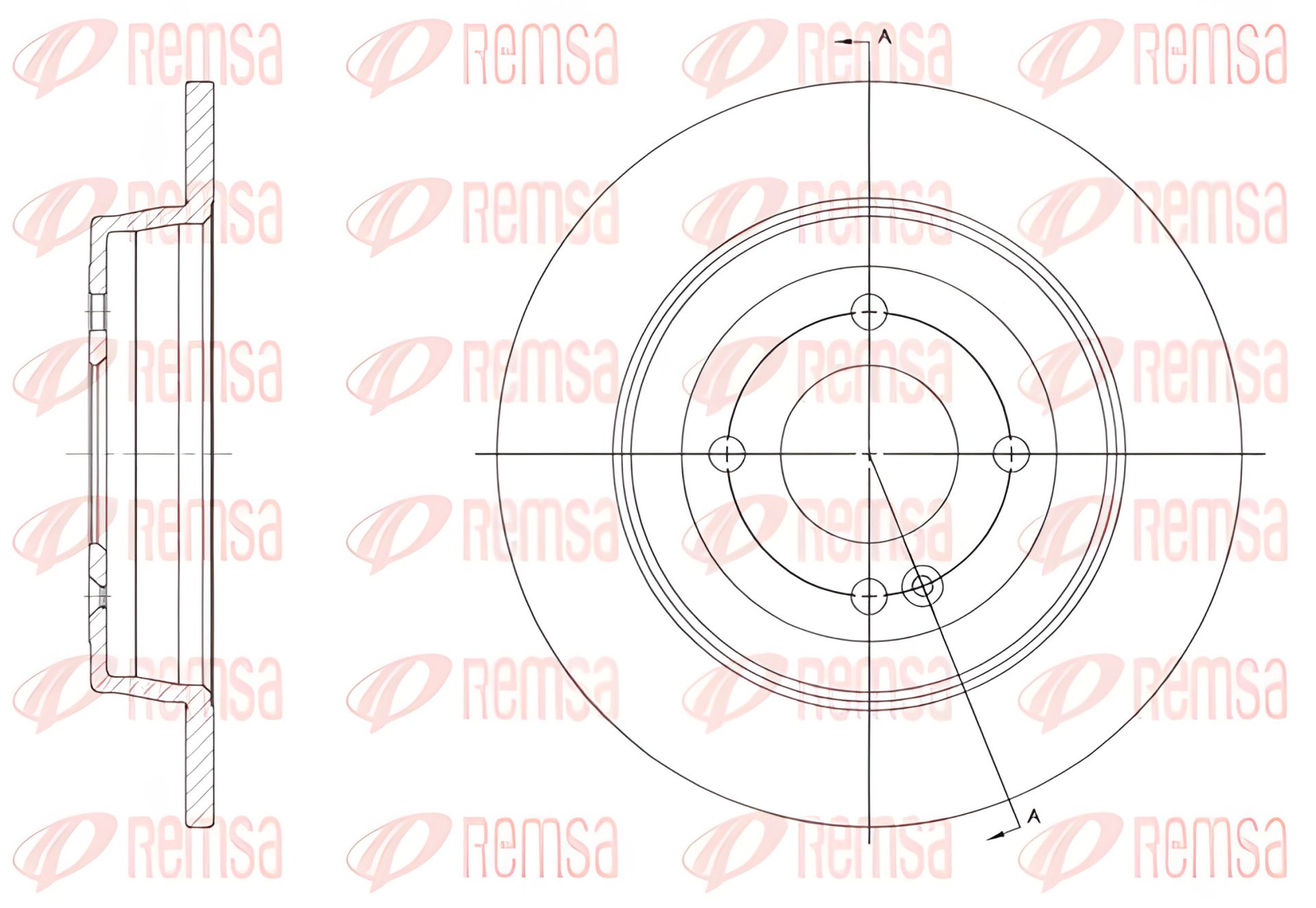 Гальмівний диск HYUNDAI i20, KIA RIO, REMSA (6157000) Гальмівний диск HYUNDAI i20, KIA RIO, REMSA (6157000)