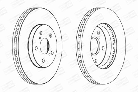 Диск тормозной LEXUS ES, TOYOTA PREVIA, TOYOTA HIGHLANDER, CHAMPION (563047CH)