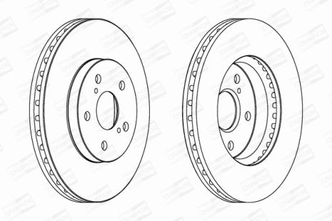 Диск гальмівний LEXUS ES, TOYOTA PREVIA, TOYOTA HIGHLANDER, CHAMPION (563047CH)