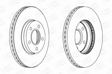 Диск гальмівний VOLVO C30, FORD FOCUS, FORD GRAND, CHAMPION (562364CH)
