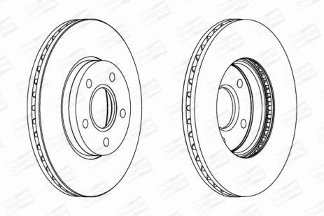 Диск гальмівний VOLVO C30, FORD FOCUS, FORD GRAND, CHAMPION (562364CH)