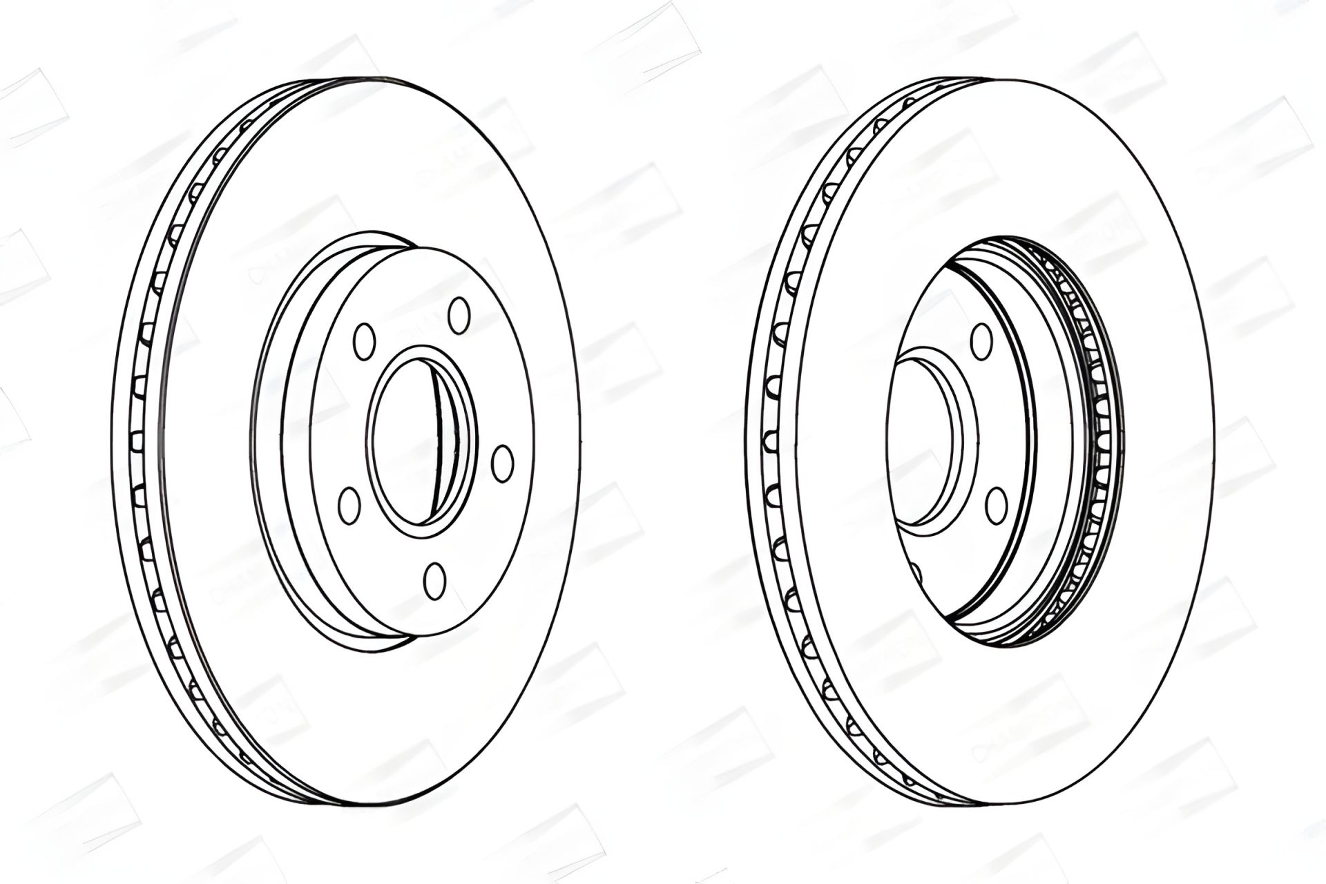 Тормозной диск VOLVO C30, FORD FOCUS, FORD GRAND, CHAMPION (562364CH) Тормозной диск VOLVO C30, FORD FOCUS, FORD GRAND, CHAMPION (562364CH)