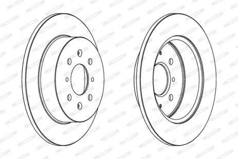 Диск тормозной MG EXPRESS, HONDA CIVIC, MG MG, FERODO (DDF1466C)