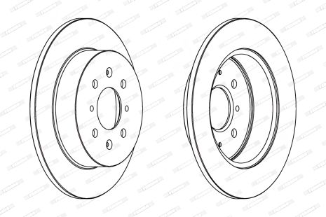 Гальмівний диск FERODO (DDF1466C) MG EXPRESS, HONDA CIVIC, MG MG
