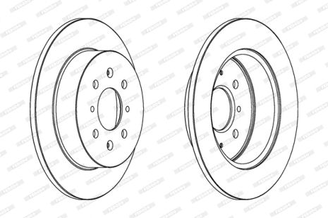 Диск гальмівний MG EXPRESS, HONDA CIVIC, MG MG, FERODO (DDF1466C)