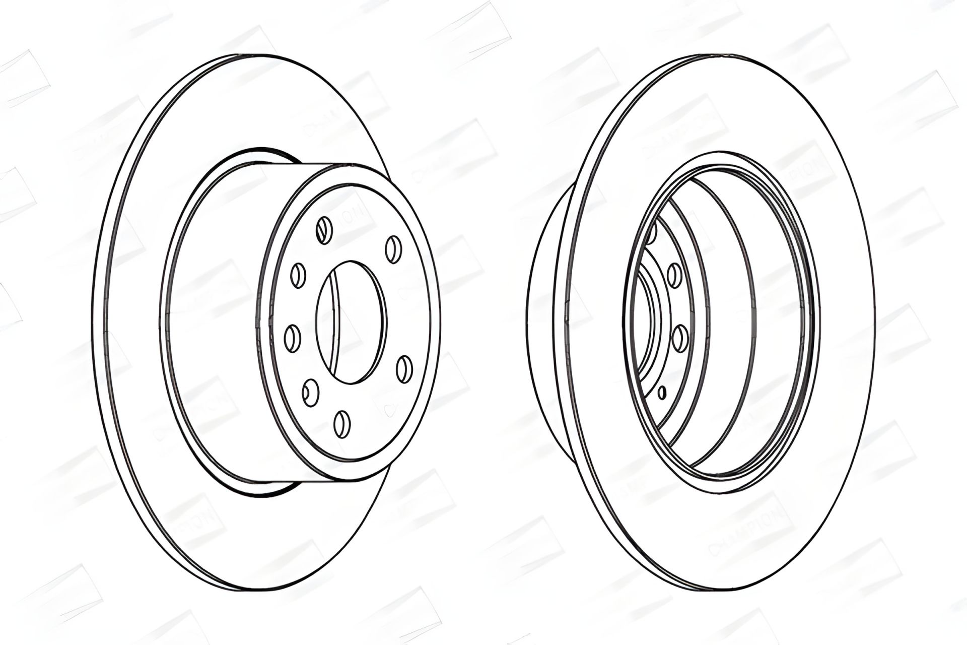Тормозной диск для CHEVROLET VECTRA, OPEL VECTRA, SAAB 9-5, CHAMPION (561962CH) Тормозной диск для CHEVROLET VECTRA, OPEL VECTRA, SAAB 9-5, CHAMPION (561962CH)