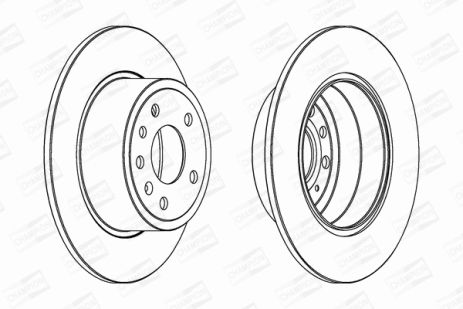 Диск гальмівний CHEVROLET VECTRA, OPEL VECTRA, SAAB 9-5, CHAMPION (561962CH)