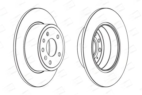 Гальмівний диск для CHEVROLET VECTRA, OPEL VECTRA, SAAB 9-5, CHAMPION (561962CH)