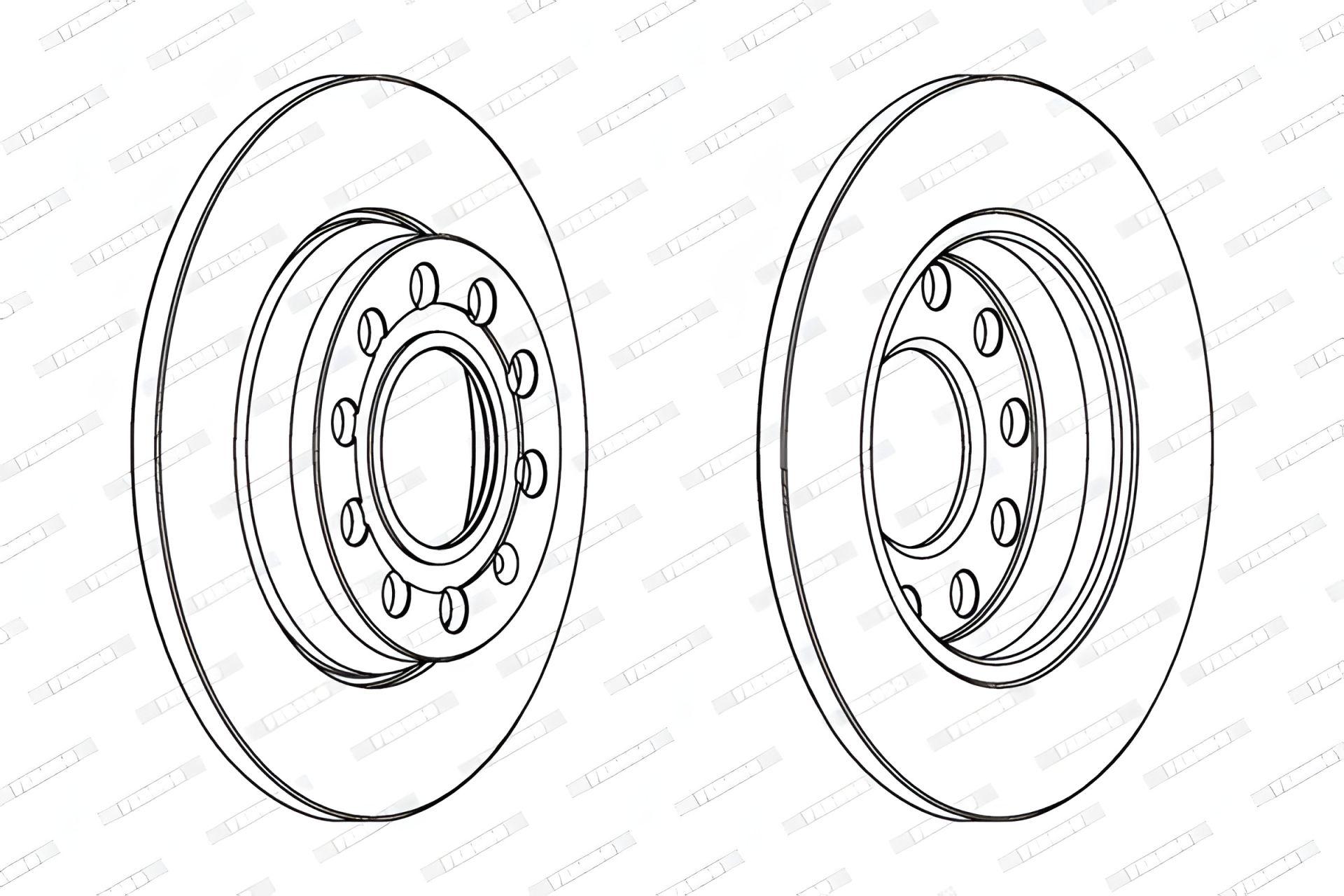 Гальмівний диск для SEAT EXEO, AUDI A4, FERODO (DDF1425C) Гальмівний диск для SEAT EXEO, AUDI A4, FERODO (DDF1425C)