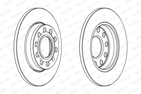 Гальмівний диск для SEAT EXEO, AUDI A4, FERODO (DDF1425C) Гальмівний диск для SEAT EXEO, AUDI A4, FERODO (DDF1425C)