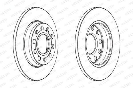 Гальмівний диск для SEAT EXEO, AUDI A4, FERODO (DDF1425C) Гальмівний диск для SEAT EXEO, AUDI A4, FERODO (DDF1425C)