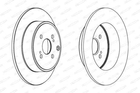 Тормозной диск для TOYOTA COROLLA от FERODO (DDF1421) Тормозной диск для TOYOTA COROLLA от FERODO (DDF1421)