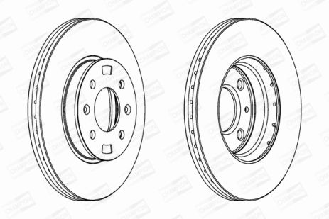 Диск тормозной HYUNDAI i20, KIA RIO, HYUNDAI ACCENT, CHAMPION (562554CH)