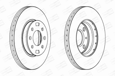 Диск тормозной HYUNDAI i20, KIA RIO, HYUNDAI ACCENT, CHAMPION (562554CH)