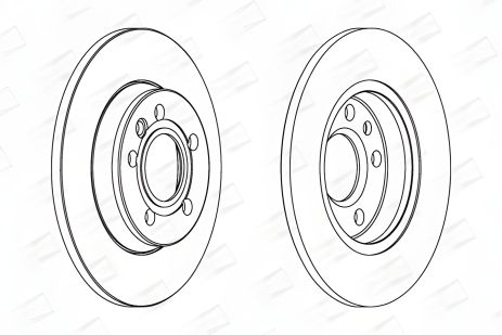 Диск гальмівний VW LT, VW TRANSPORTER, CHAMPION (562081CH) Диск гальмівний VW LT, VW TRANSPORTER, CHAMPION (562081CH)