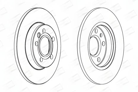 Гальмівний диск VW LT, TRANSPORTER VW, CHAMPION (562081CH)