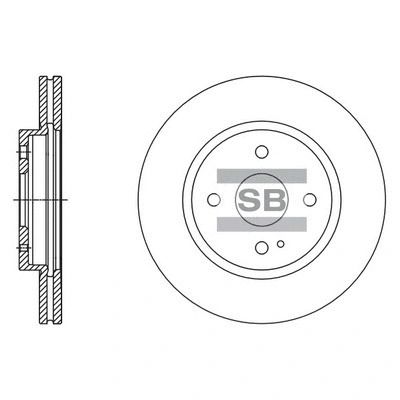 Диск тормозной MAZDA 2, SANGSIN (SD4418)