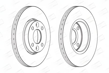 Гальмівний диск для LADA LARGUS, DACIA LOGAN, NISSAN MICRA, CHAMPION (562268CH)