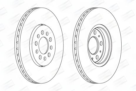 Тормозной диск для VW, SEAT TOLEDO, SKODA FABIA, CHAMPION (562041CH)