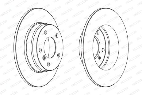 Гальмівний диск BMW 3, FERODO (DDF249)