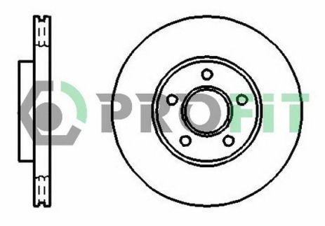 Диск гальмівний FORD TRANSIT, FORD TOURNEO, PROFIT (50101172)
